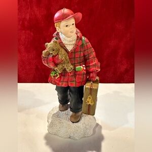 Pipka "Running Away‎ with Santa" Memories of Christmas Figurine 2003